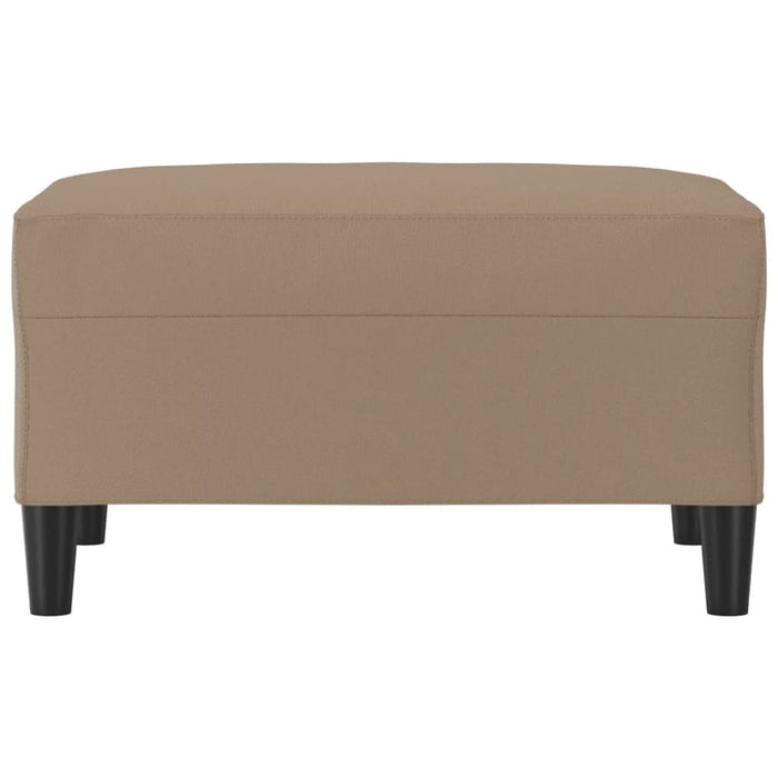 Footstool Cappuccino 70x55x41 Cm Faux Leather Taktol