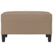 Footstool Cappuccino 70x55x41 Cm Faux Leather Taktol