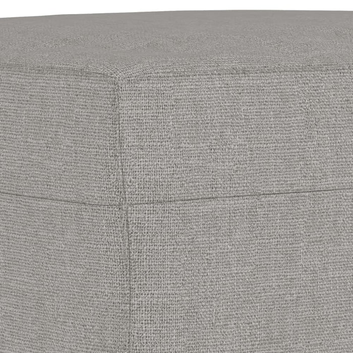 Footstool Light Grey 70x55x41 Cm Fabric Taktbt