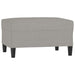 Footstool Light Grey 70x55x41 Cm Fabric Taktbt