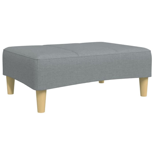 Footstool Light Grey 77x55x31 Cm Fabric Abbitio