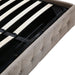 Bed Frame Base with Gas Lift Queen Size Platform Fabric