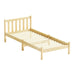 Bed Frame Wooden Single Size Sofie Pine Timber Mattress