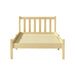 Bed Frame Wooden Single Size Sofie Pine Timber Mattress