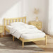 Bed Frame Wooden Single Size Sofie Pine Timber Mattress