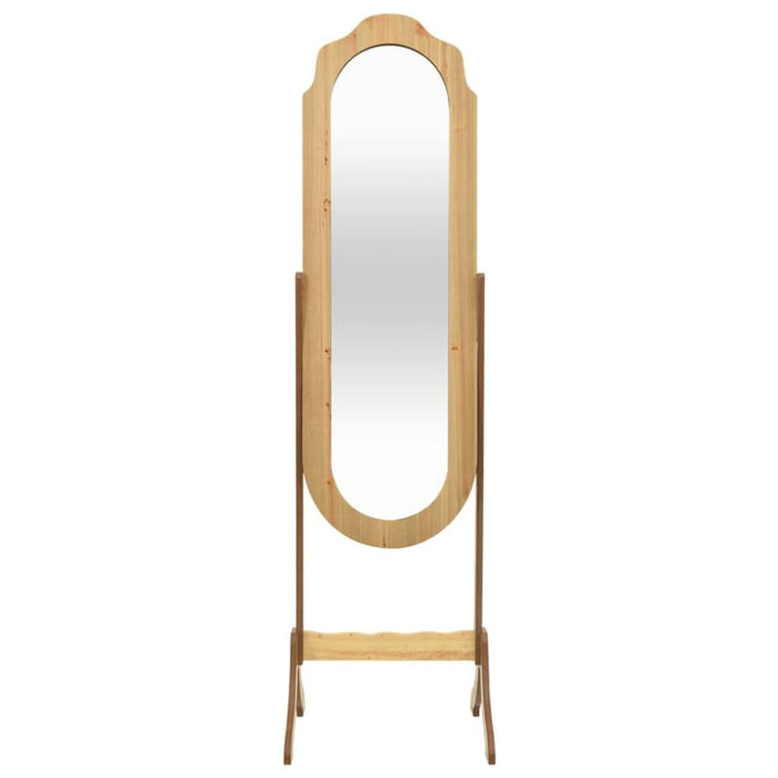 Free Standing Mirror 45.5x47.5x160 Cm Engineered Wood Tptkbp