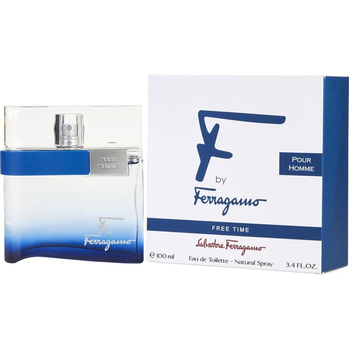 F Free Time Edt Spray By Salvatore Ferragamo For Men - 100