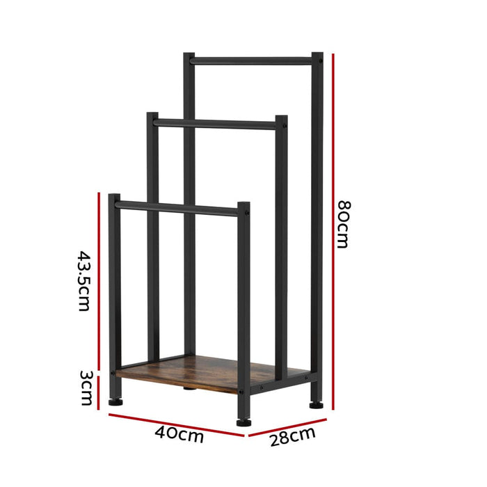 Freestanding Towel Rack 3 Tier Shelf Drying Storage