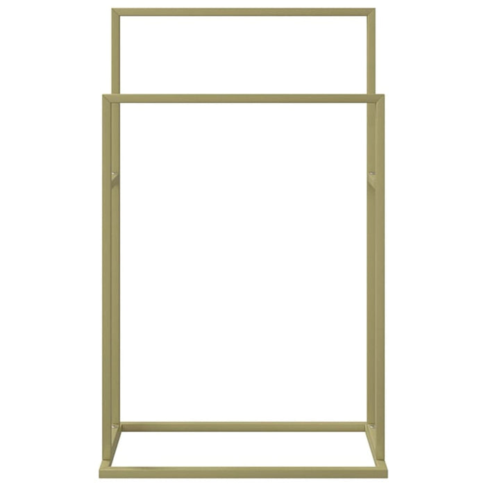 Freestanding Towel Rack Gold 48x24x78.5 Cm Iron Tatbnk