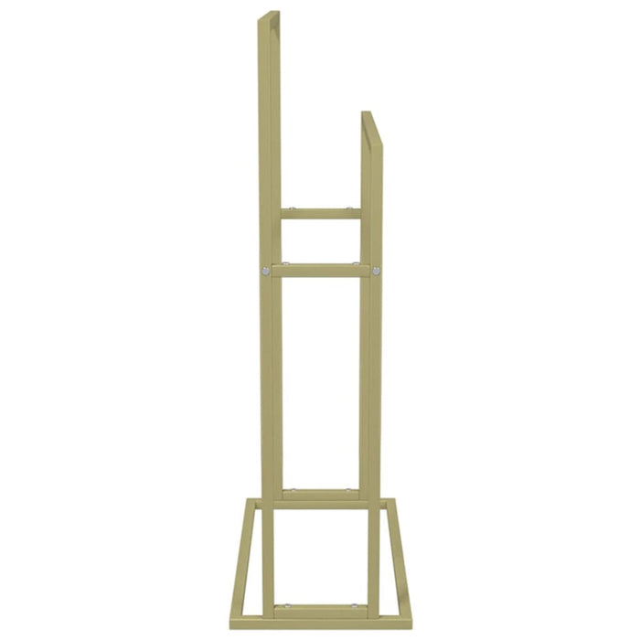 Freestanding Towel Rack Gold 48x24x78.5 Cm Iron Tatbnk