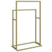 Freestanding Towel Rack Gold 48x24x78.5 Cm Iron Tatbnk