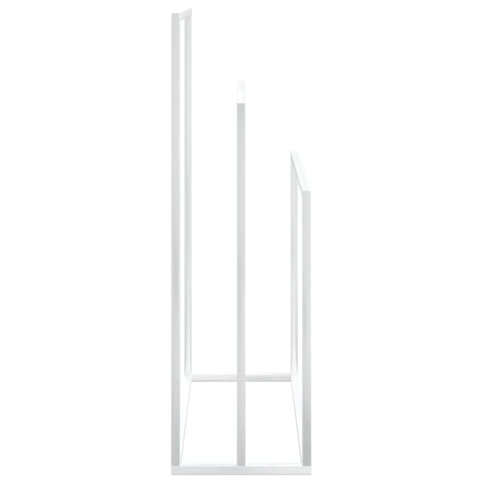 Freestanding Towel Rack White 48x24x79 Cm Iron Tatbko