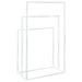 Freestanding Towel Rack White 48x24x79 Cm Iron Tatbko