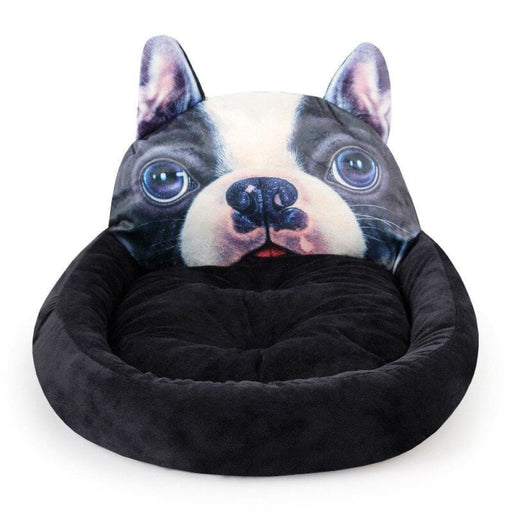 3d French Bulldog Pattern Soft Washable Bed Cushion For Dog