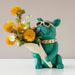 French Bulldog Statue Vase For Flower Cool Dog Decoration