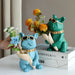 French Bulldog Statue Vase For Flower Cool Dog Decoration