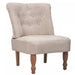 French Chairs 2 Pcs Cream Fabric Gl879