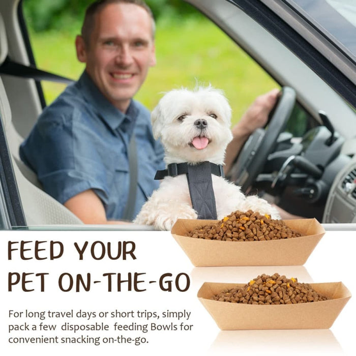 Eco-friendly Convenient Paper Serving Food Tray For Dog