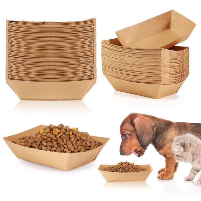 Eco-friendly Convenient Paper Serving Food Tray For Dog