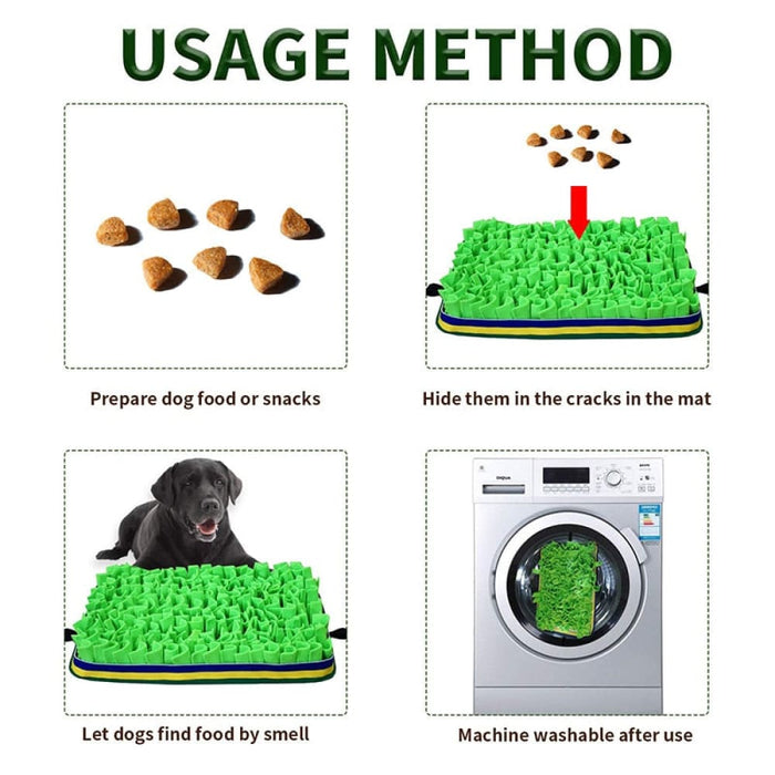 Eco-friendly Durable Slow Feeding Dog Puzzle Snuffle Mat