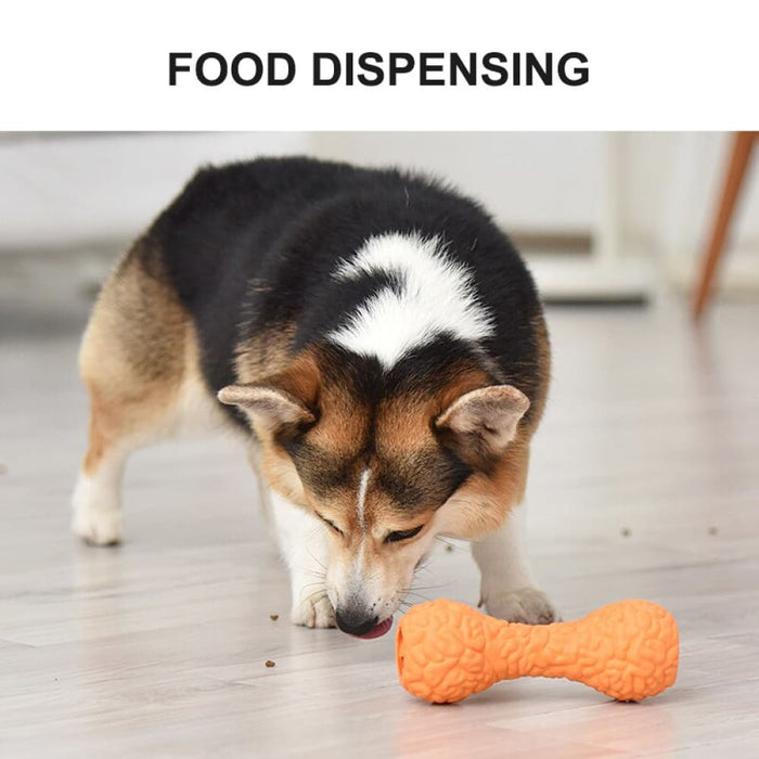 Eco-friendly Soft Rubber Food Dispensing Chew Toys For Dogs