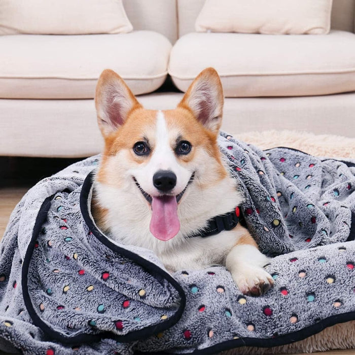 Eco-friendly Warm Fluffy Fleece Fabric Soft Pet Blanket