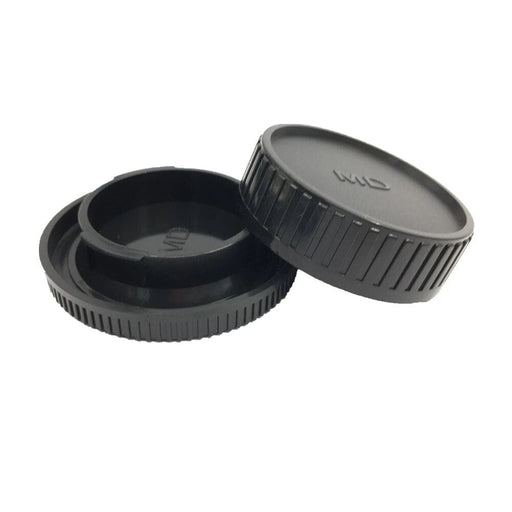 Md Front Body Cap + rear Lens Cap Set For Minolta Mc Mount