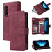 Frosted Leather Zip Wallets For Samsung Galaxy z Fold 4