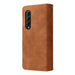 Frosted Leather Zip Wallets For Samsung Galaxy z Fold 4