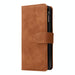 Frosted Leather Zip Wallets For Samsung Galaxy z Fold 4