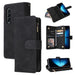 Frosted Leather Zip Wallets For Samsung Galaxy z Fold 4