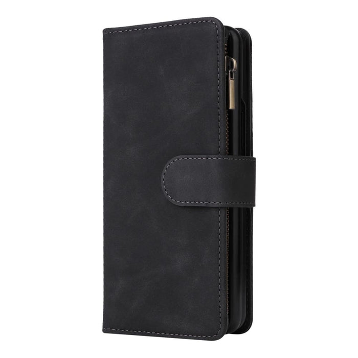 Frosted Leather Zip Wallets For Samsung Galaxy z Fold 4