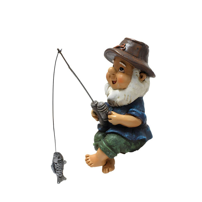 Vibe Geeks Full Coloured Garden Resin Fishing Decorative