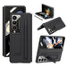 Full Coverage Pu Pc Case With Pen For Samsung Galaxy z Fold