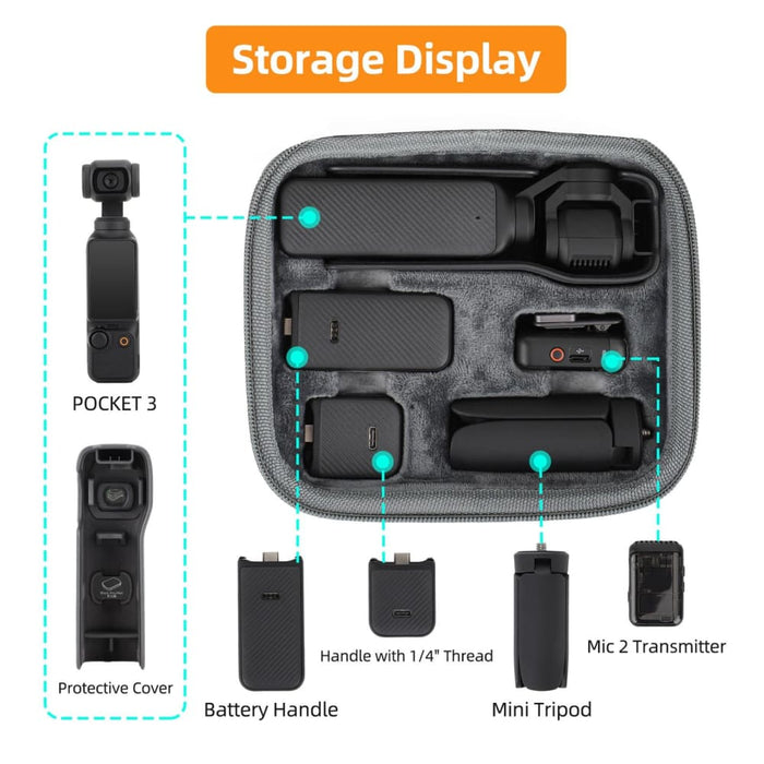 Full Set Storage Case Box For Dji Pocket 3 Perfect Travel