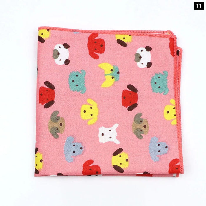 Fun And Functional Cartoon Cotton Handkerchiefs For Parties