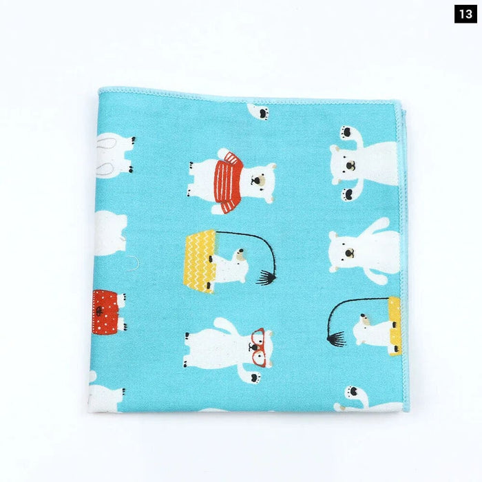 Fun And Functional Cartoon Cotton Handkerchiefs For Parties