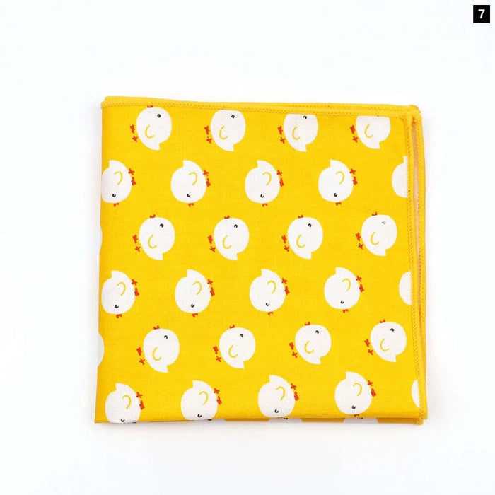 Fun And Functional Cartoon Cotton Handkerchiefs For Parties