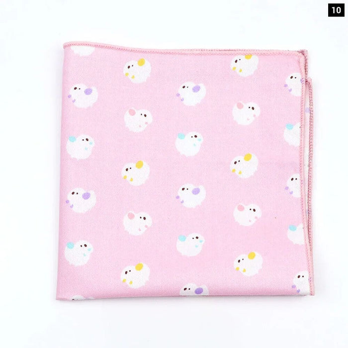 Fun And Functional Cartoon Cotton Handkerchiefs For Parties