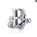 Funny 925 Sterling Silver Diy Letter Alphabet Metal Beads