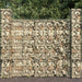 Gabion Baskets 3 Pcs Galvanised Steel 25x25x197 Cm Oapbnn