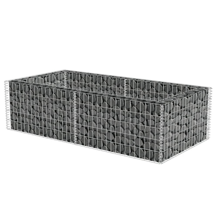 Gabion Planter Galvanised Steel 180x90x50 Cm Oaolxa