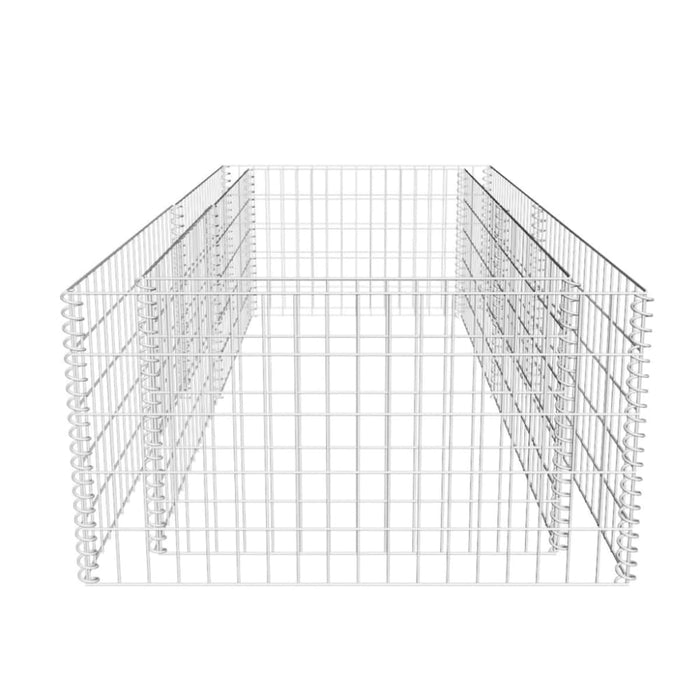 Gabion Planter Galvanised Steel 180x90x50 Cm Oaolxa