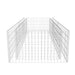 Gabion Planter Galvanised Steel 180x90x50 Cm Oaolxa