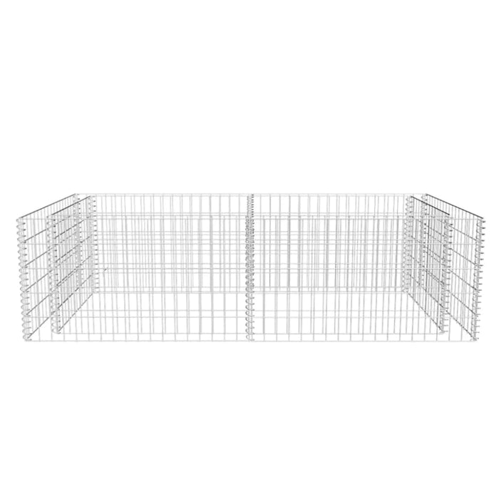 Gabion Planter Galvanised Steel 180x90x50 Cm Oaolxa