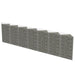 Gabion Wall Galvanised Steel 450x30x100 Cm Oatpio