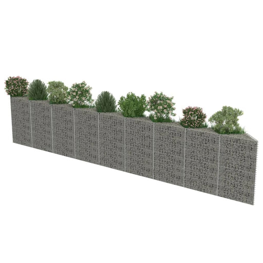 Gabion Wall Galvanised Steel 630x30x100 Cm Oatpit