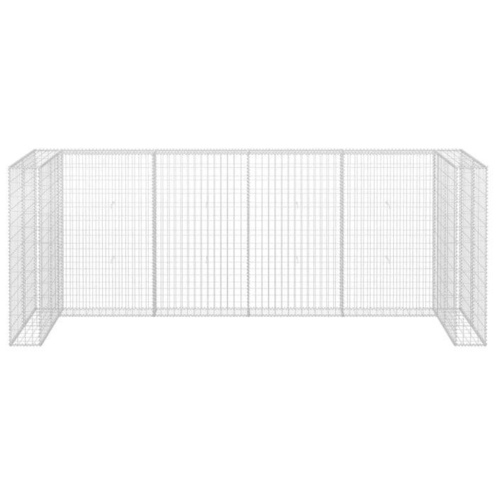 Gabion Wall For Garbage Bins Galvanised Steel 320x100x120