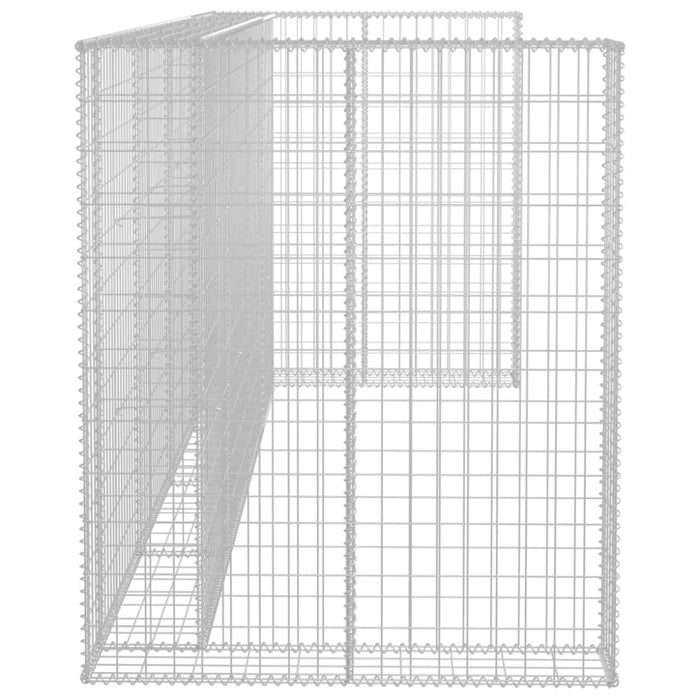 Gabion Wall For Garbage Bins Galvanised Steel 320x100x120