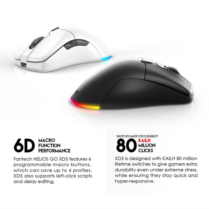 Gaming Xd5 Mouse 19000dpi Rgb Mice Professional Gamer